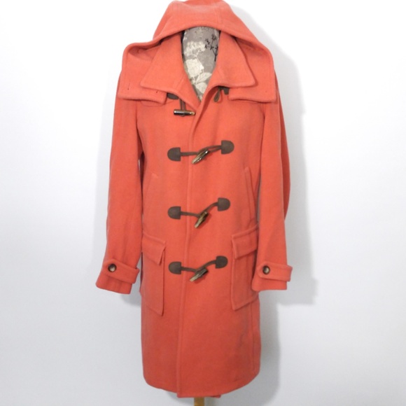 Nautica Jackets & Blazers - Nautica Wool Trench Peacoat M Orange Jacket Coat